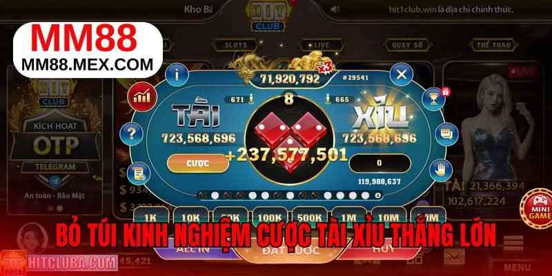 Kinh nghiệm thắng lớn khi tham gia cược Tài Xỉu